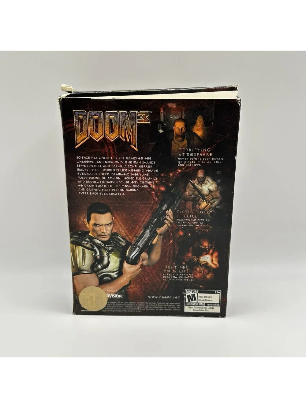 DOOM 3 Big Box (Windows / PC, 2004) Complete Tested CIB Computer Game Activision